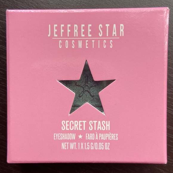NEW! JEFFREE STAR Pressed Pigment Eye Shadow Single SECRET STASH Metallic Teal - Picture 1 of 6